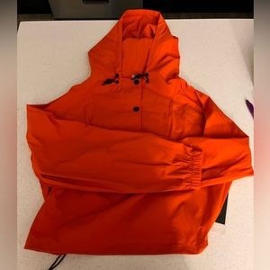 Mono B womens orange jacket windbreaker cropped